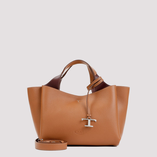 bauletto sacca grained leather bag-image-1