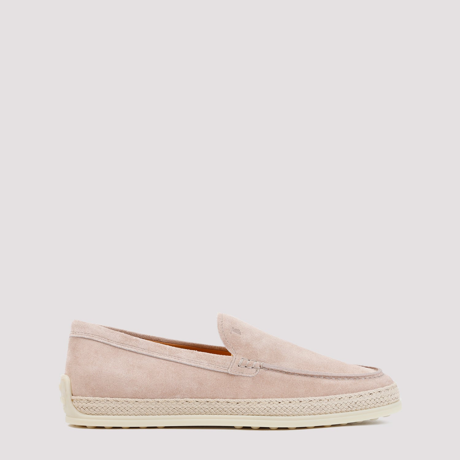Pink Suede Leather Loafers