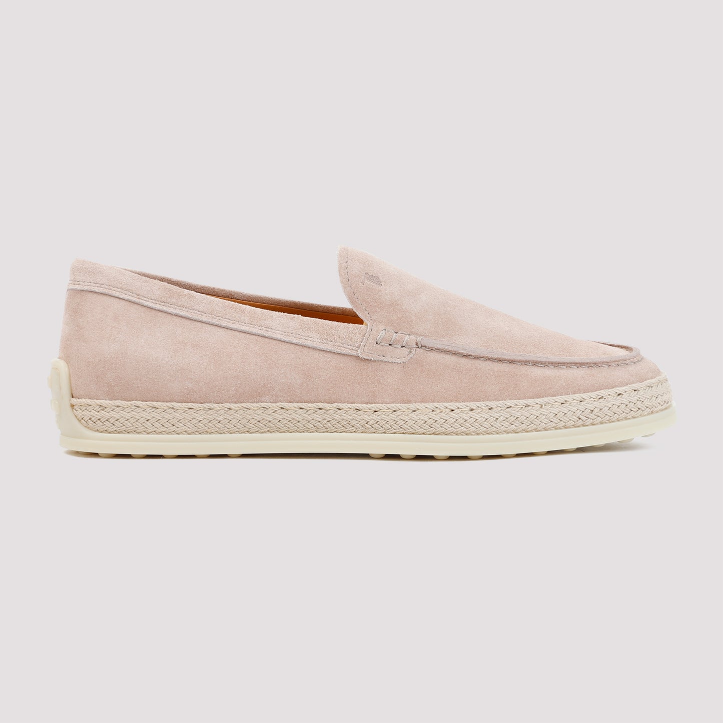 Pink Suede Leather Loafers