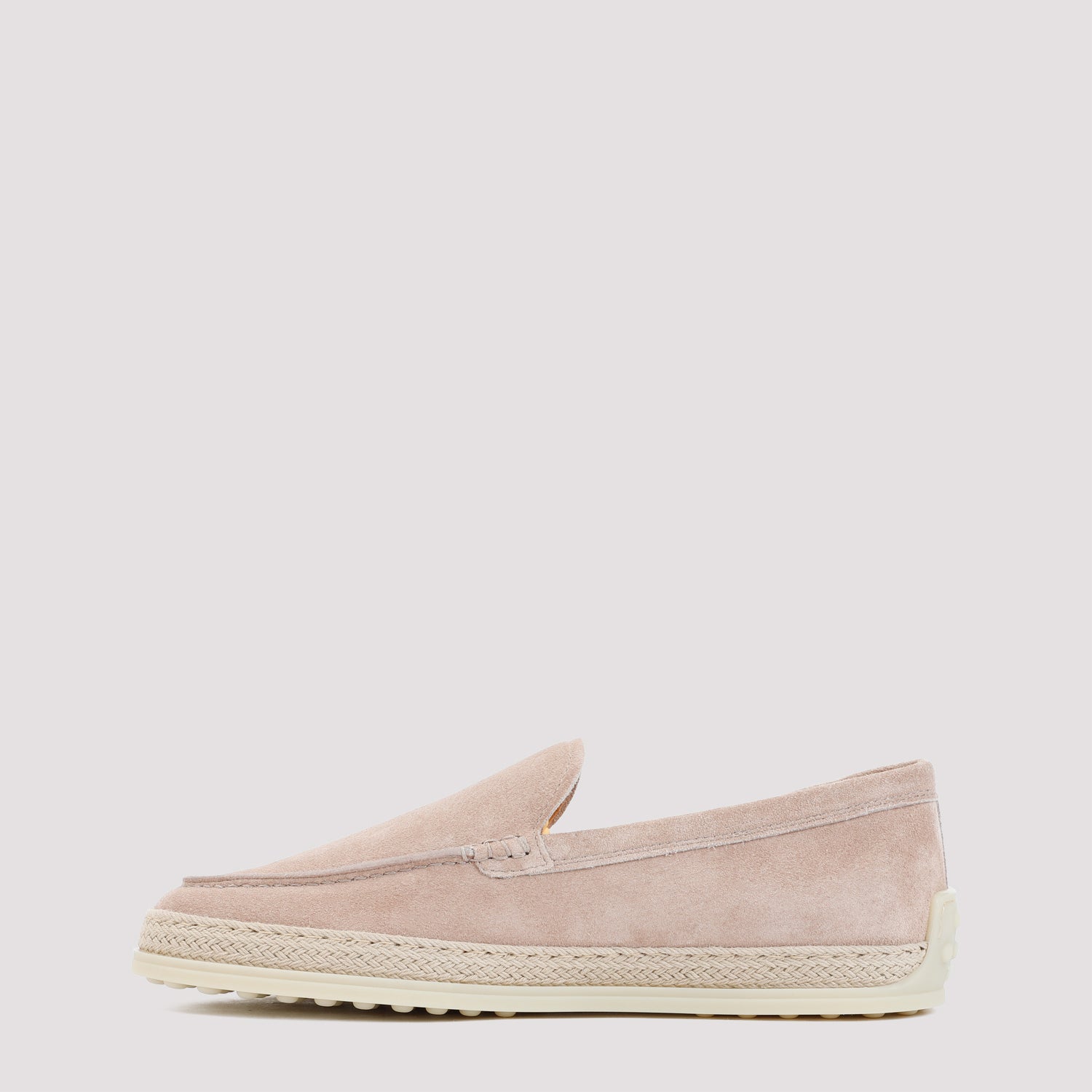 Pink Suede Leather Loafers