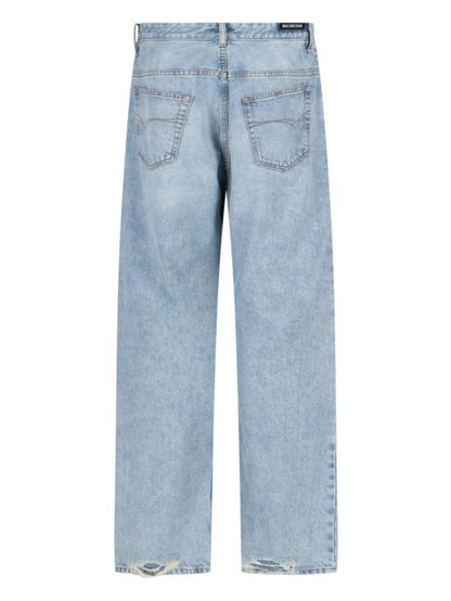 بنطال جينز فضفاض