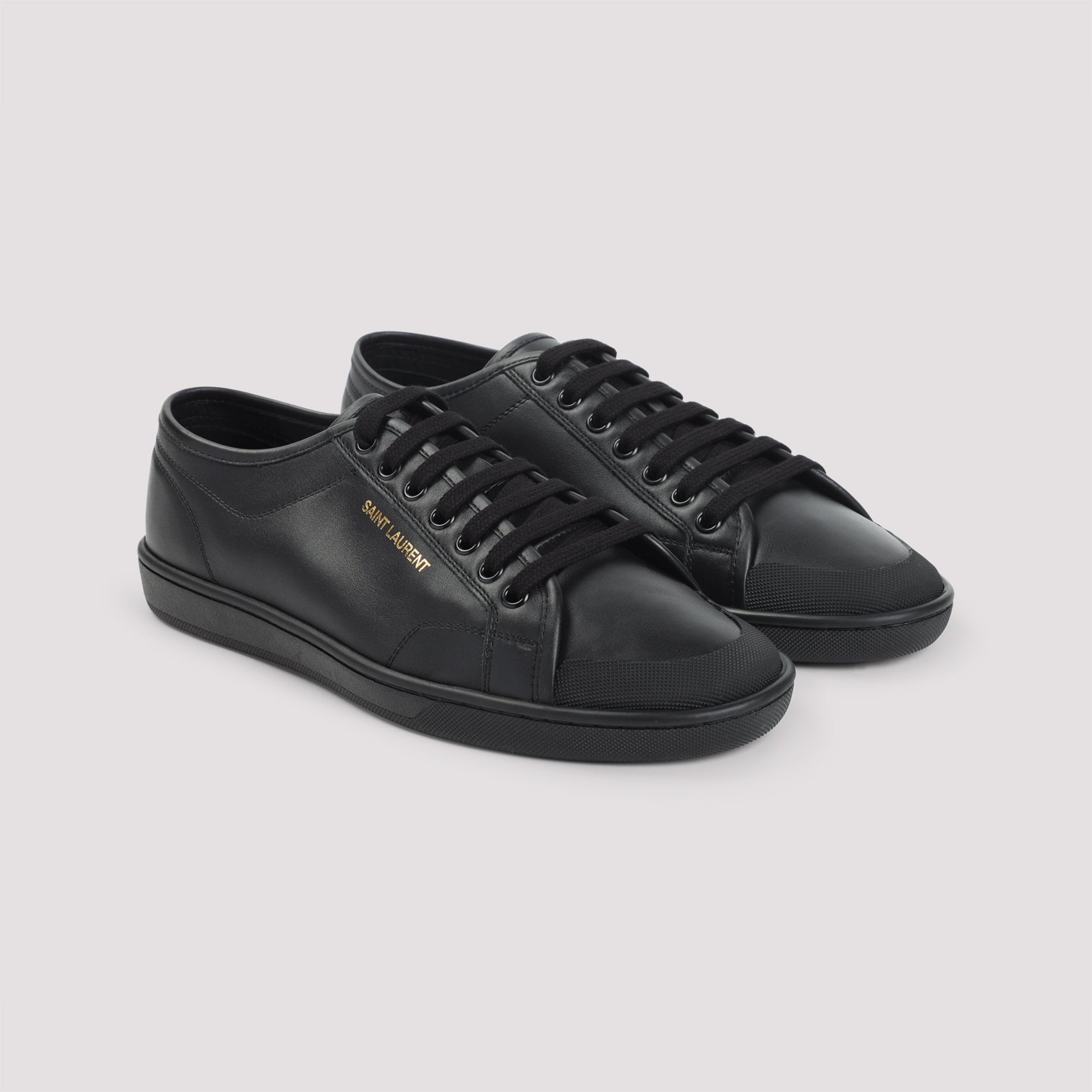 Black SL39 Calf Leather Sneakers