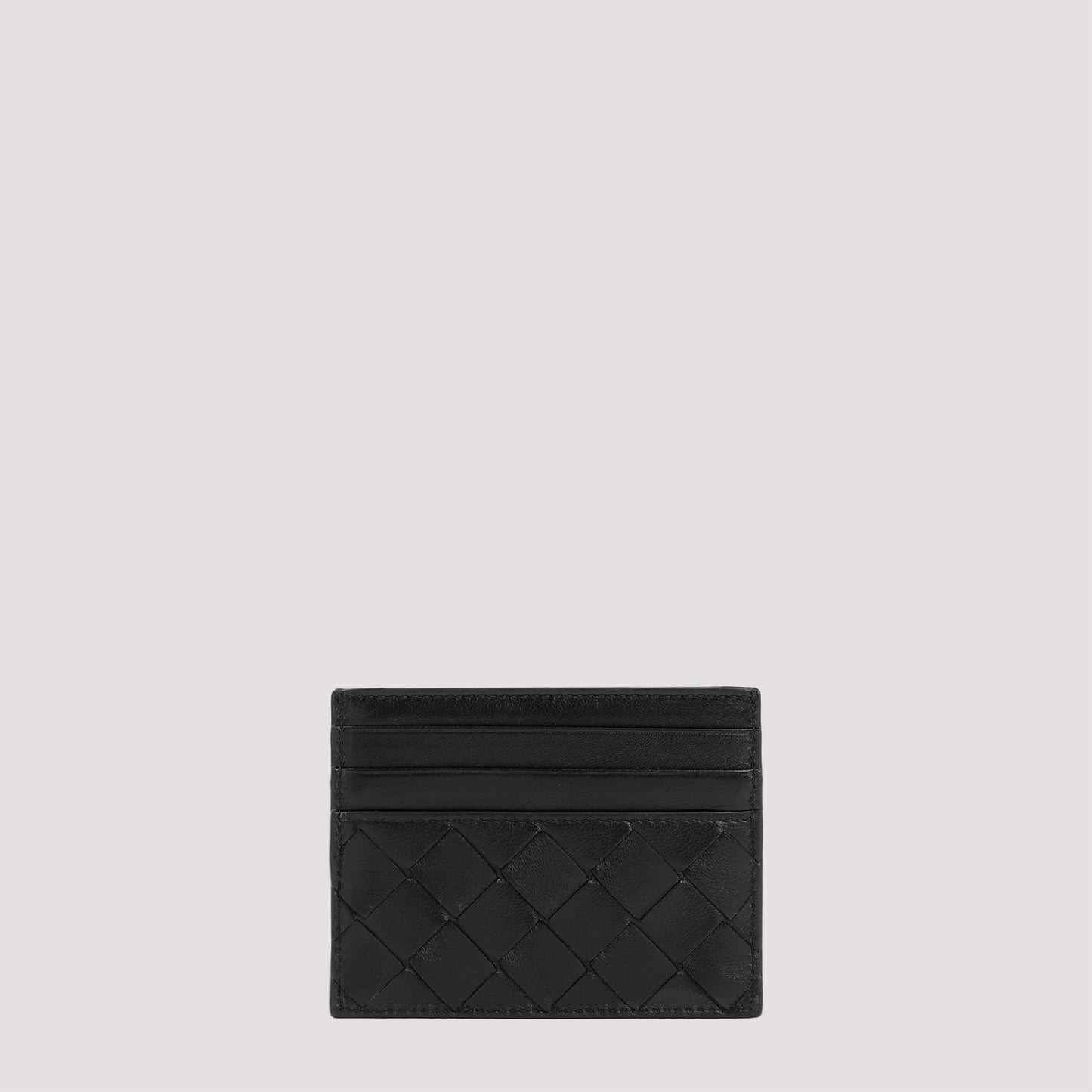 Black Gold Leather Credit Card Case