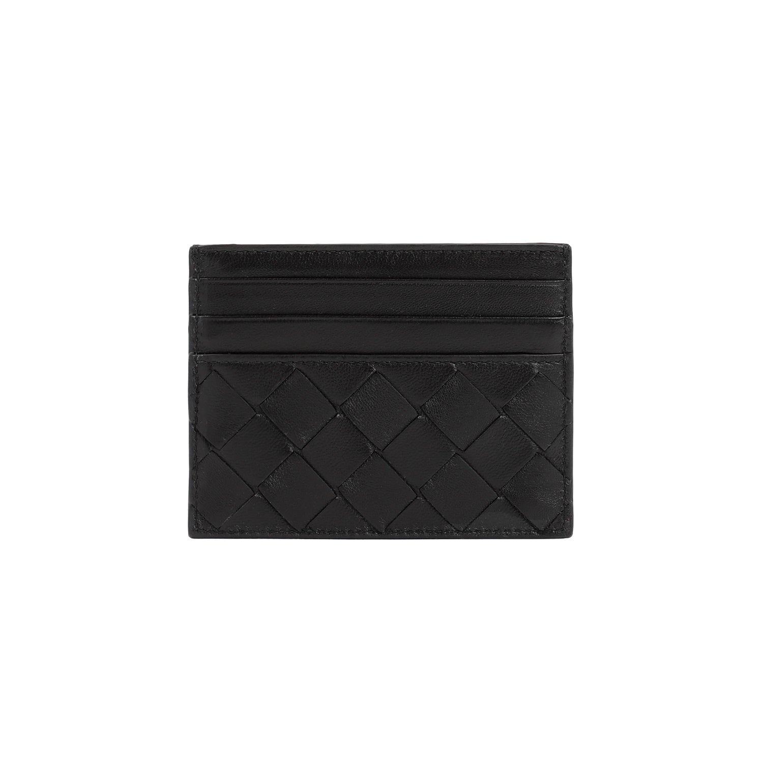 Black Gold Leather Credit Card Case