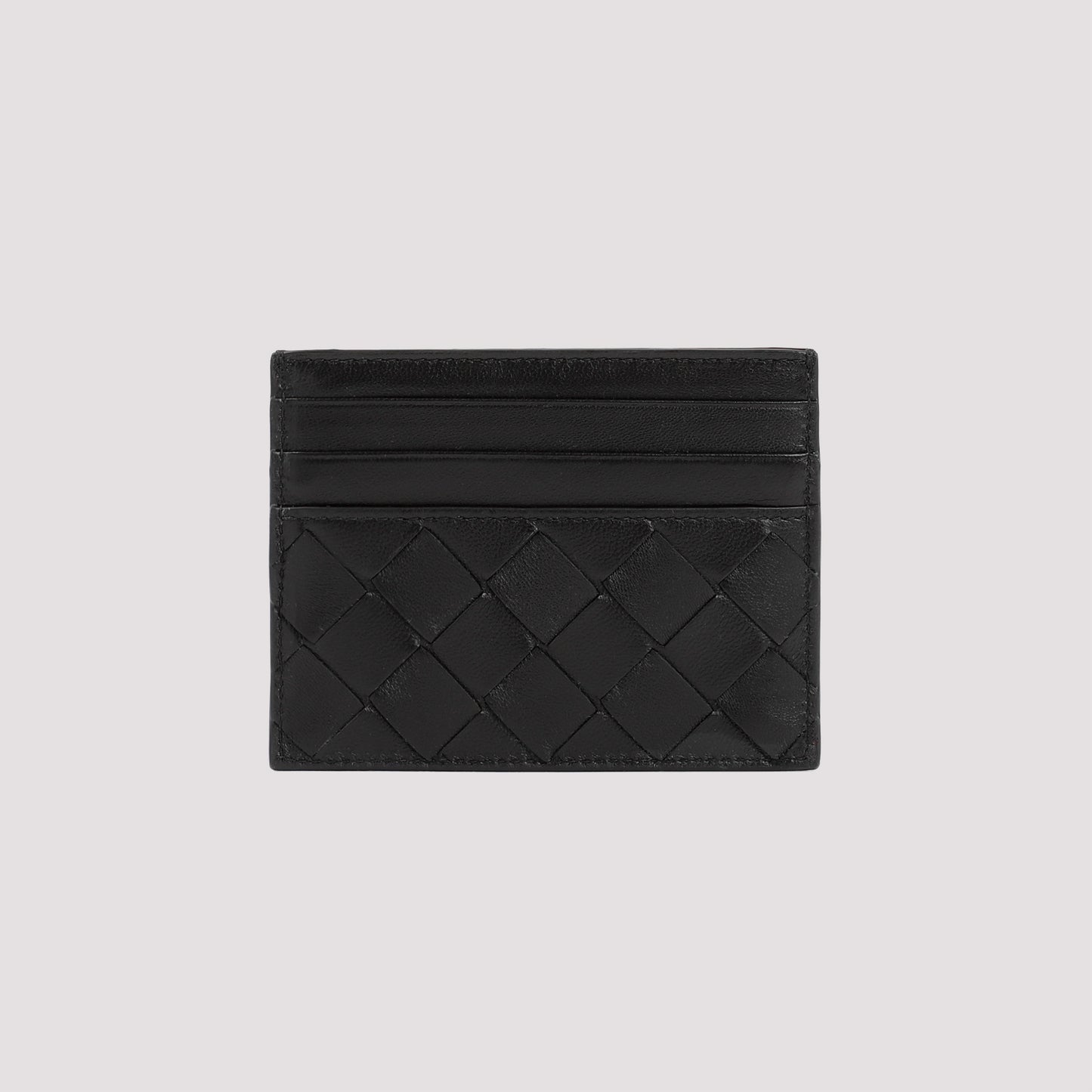 Black Gold Leather Credit Card Case