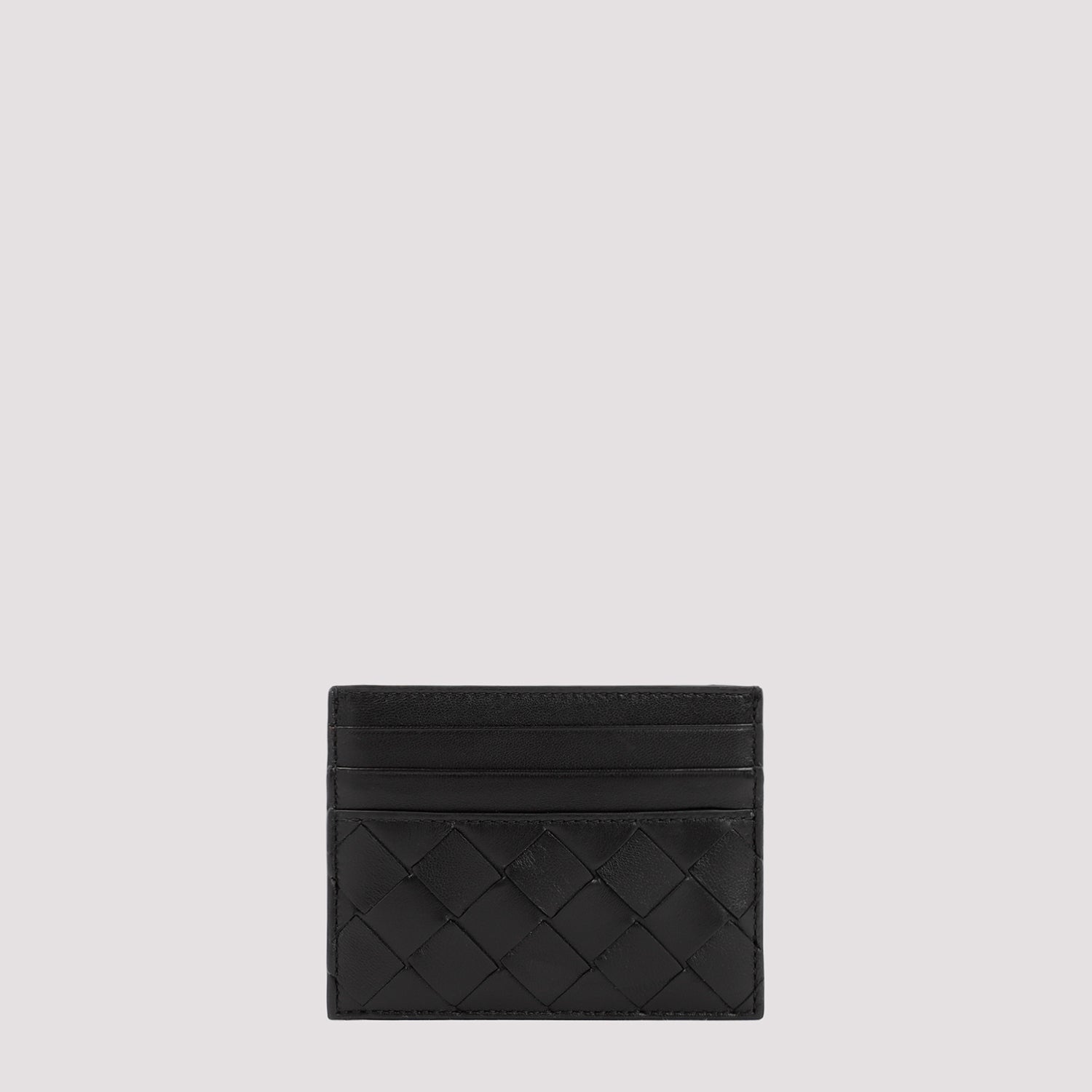 Black Gold Leather Credit Card Case