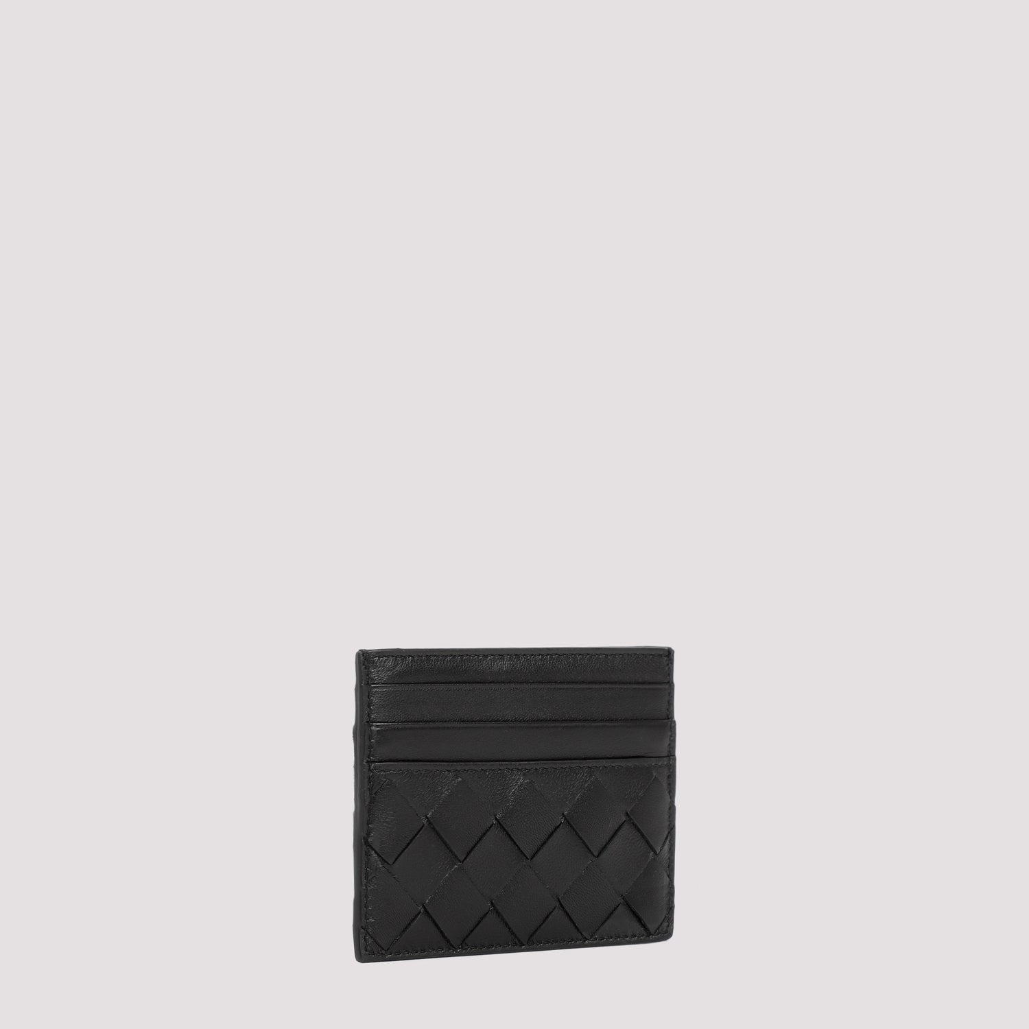 Black Gold Leather Credit Card Case