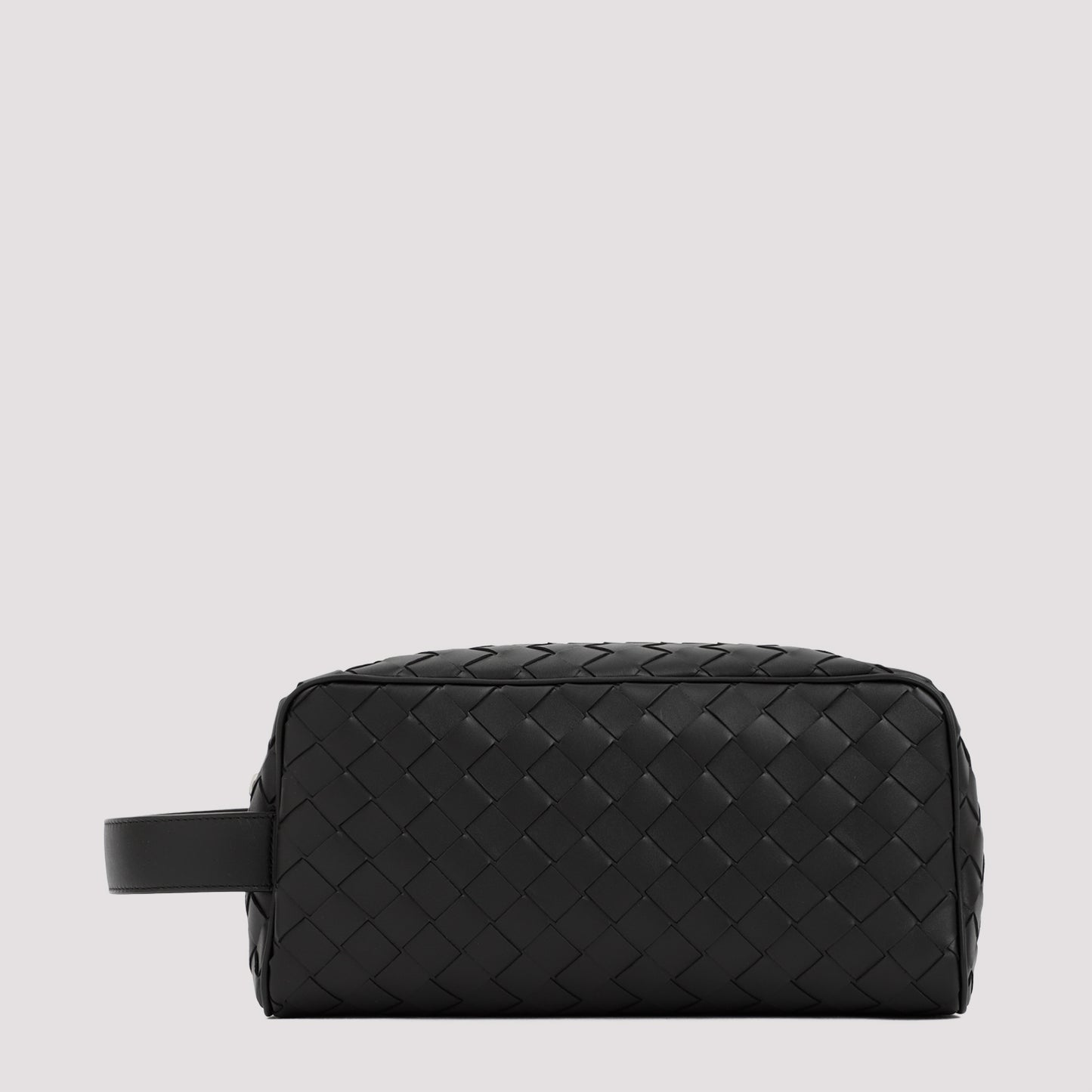 Black Intrecciato Travel Pouch