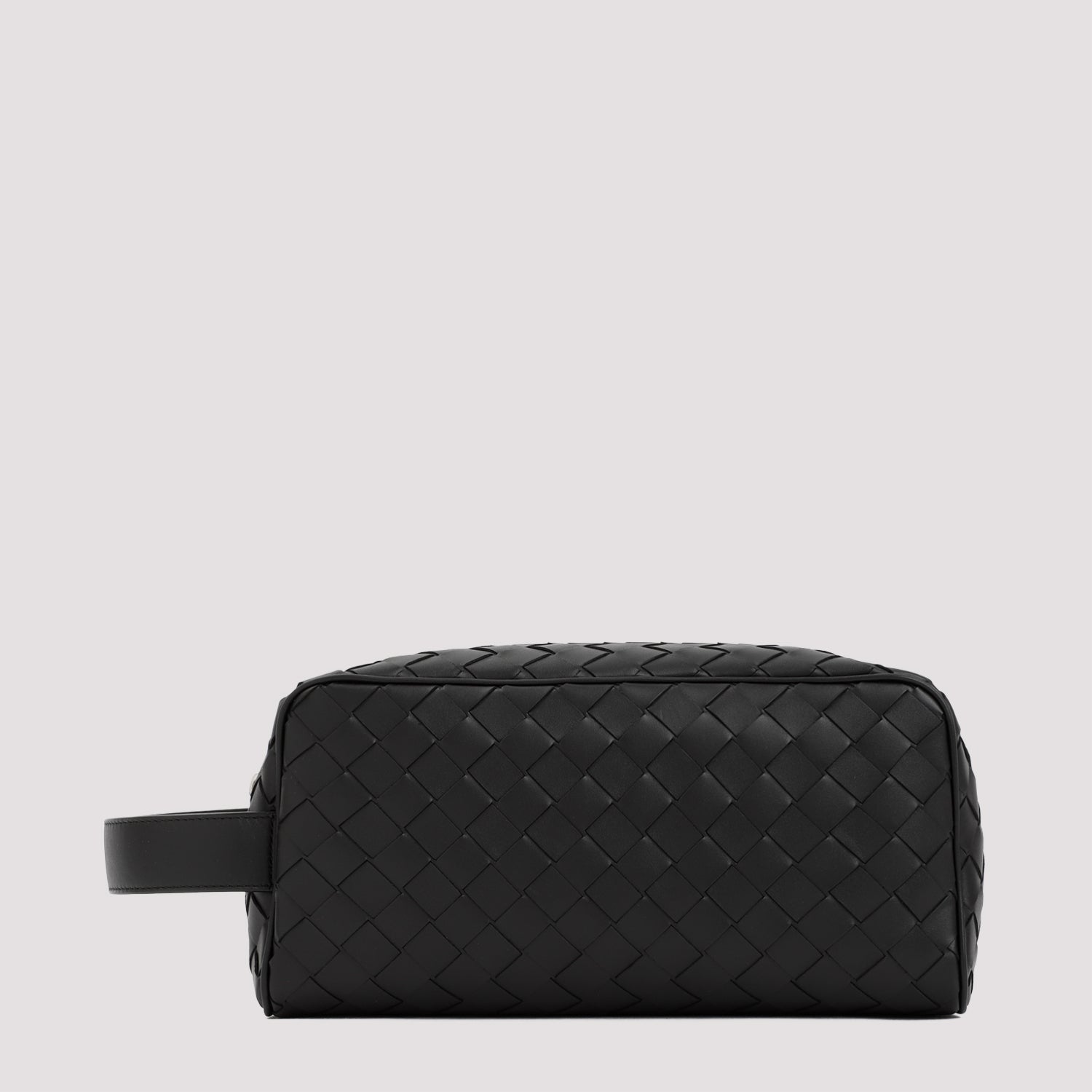 Black Intrecciato Travel Pouch