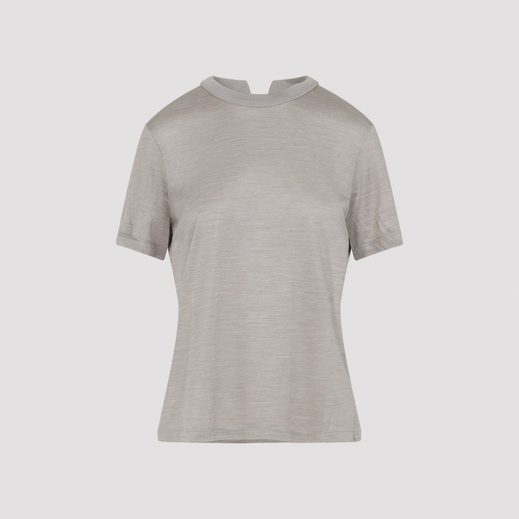 gray fitted t-shirt-image-1
