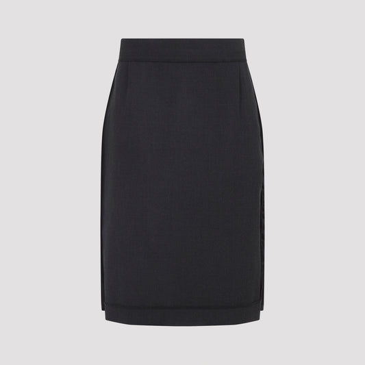 polyester midi skirt-image-1