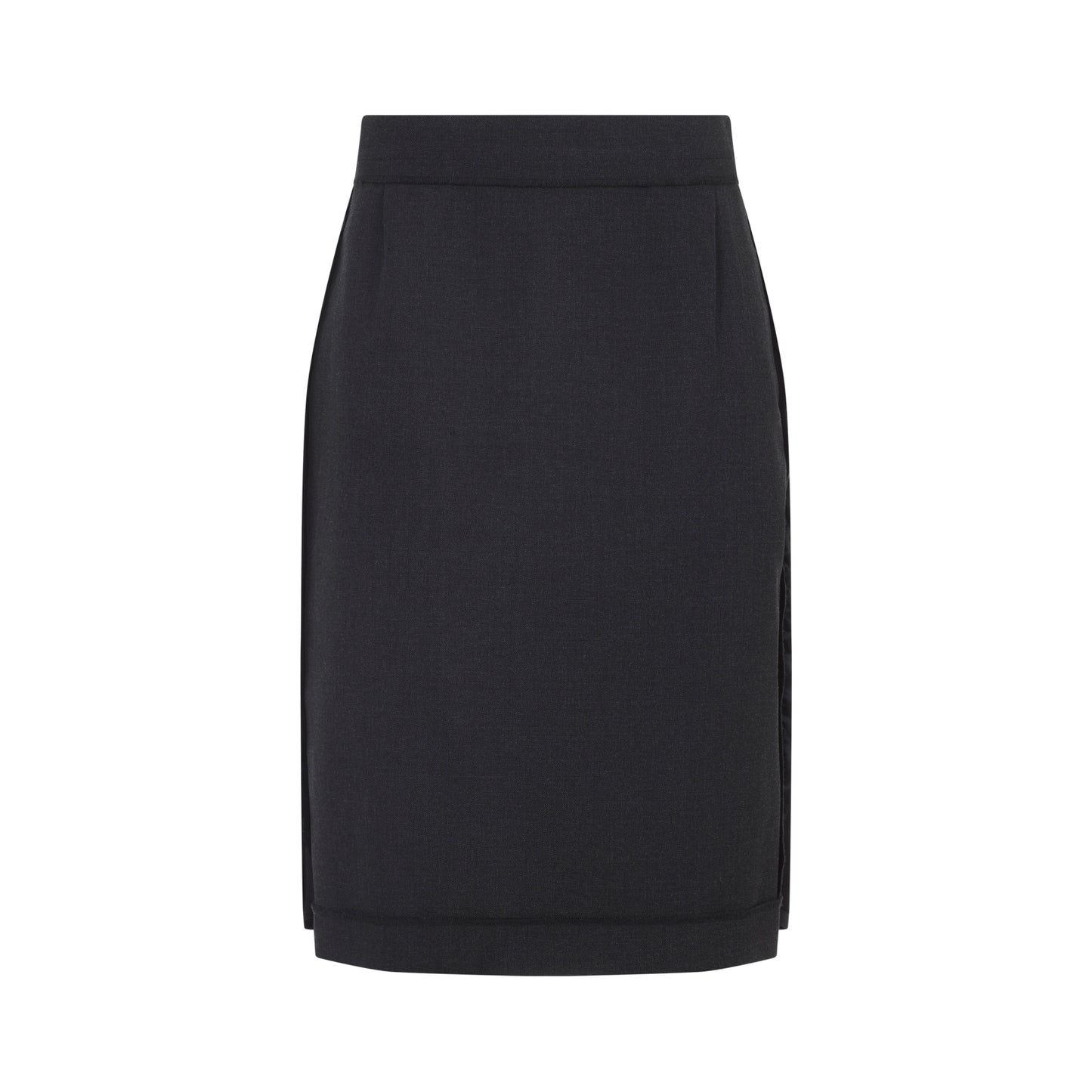 polyester midi skirt-image-2