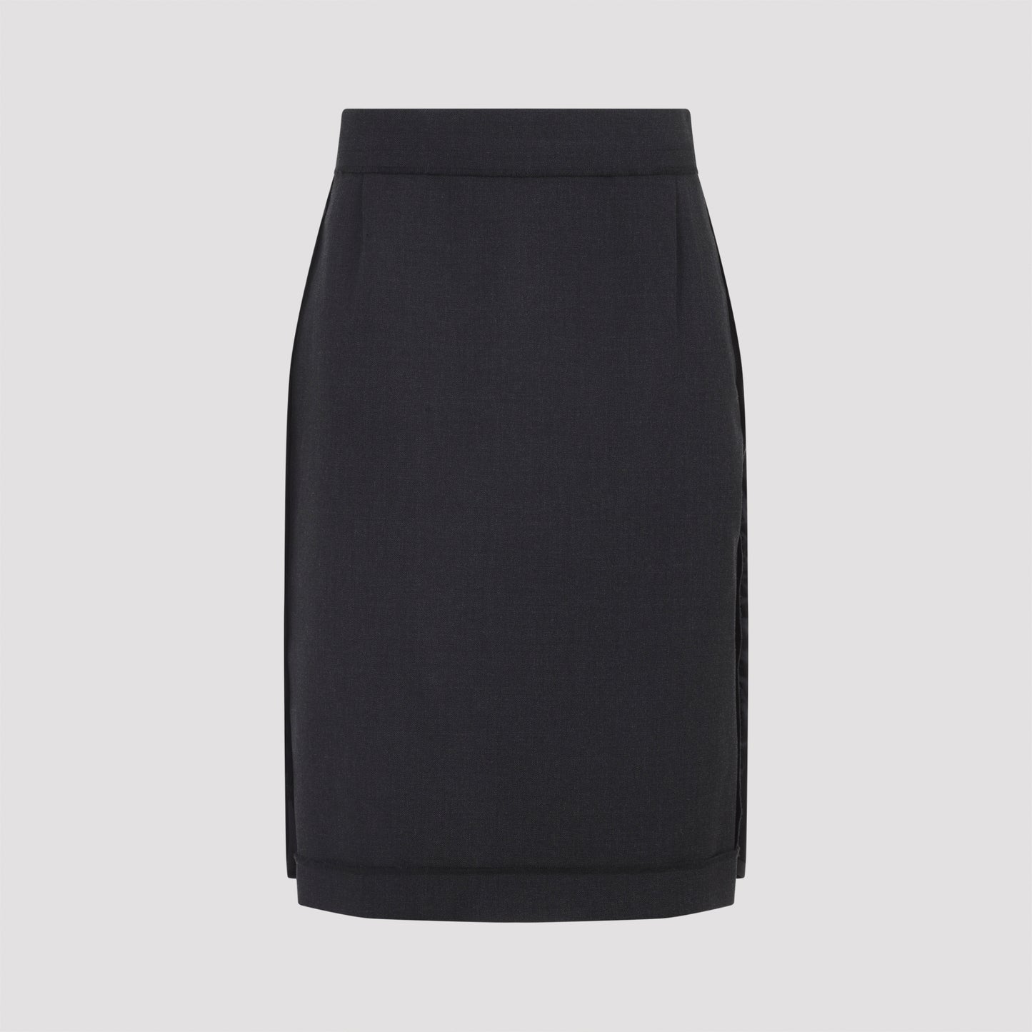 polyester midi skirt-image-3