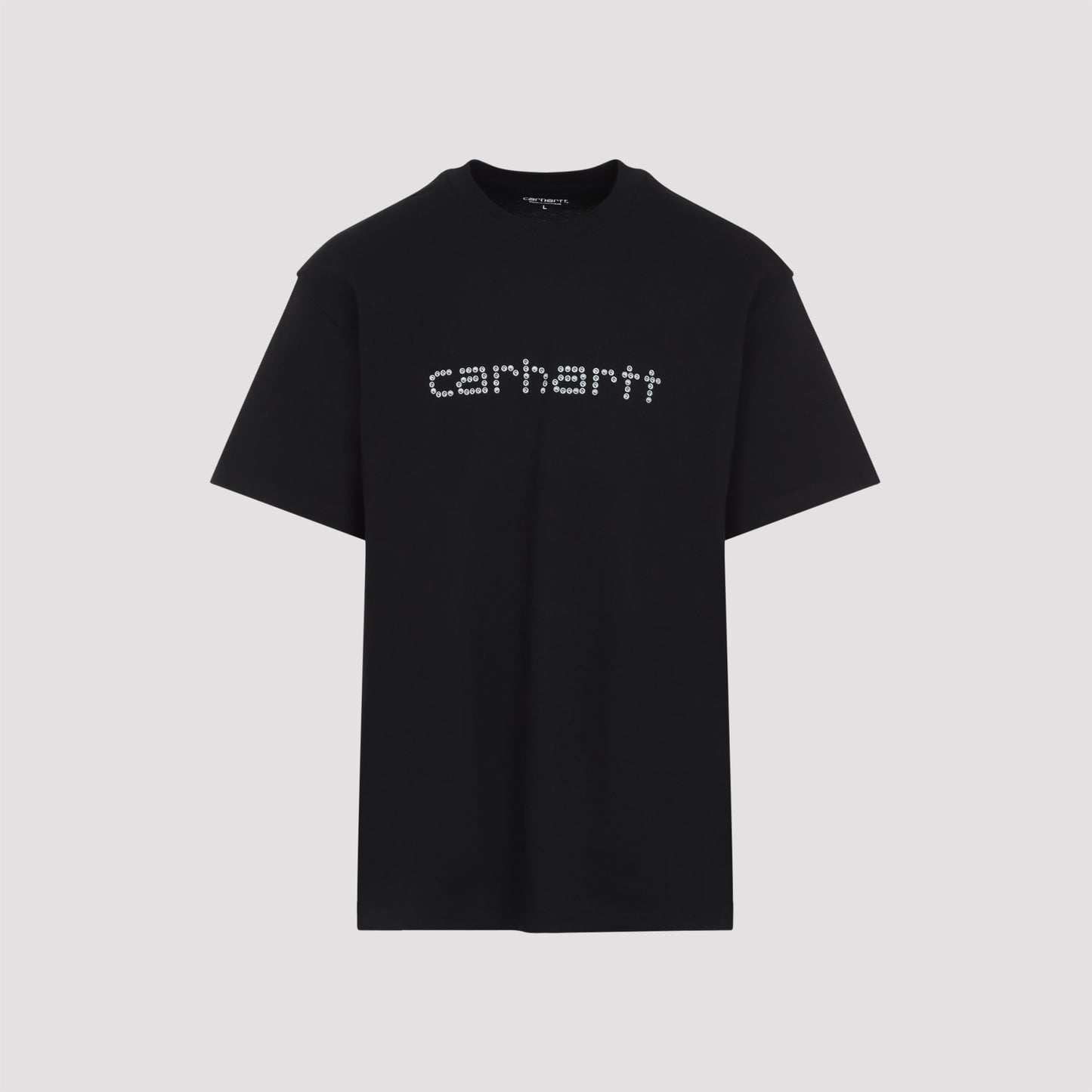 short sleeves rivet script t-shirt-image-1