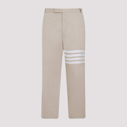 thome browne unconstructed straight leg trousers-image-1