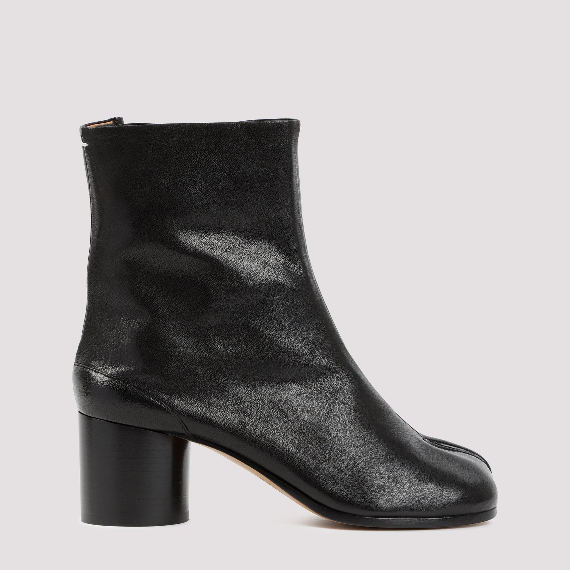 Black Leather Tabi Boots