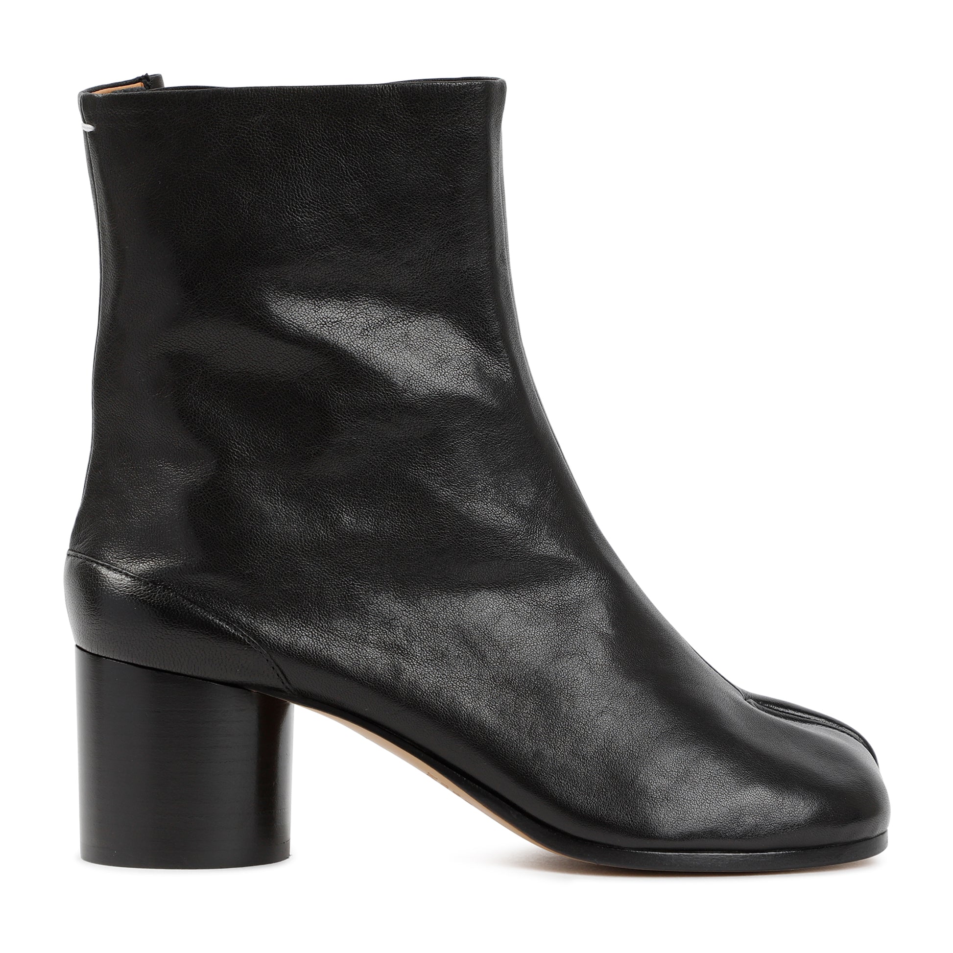 Black Leather Tabi Boots