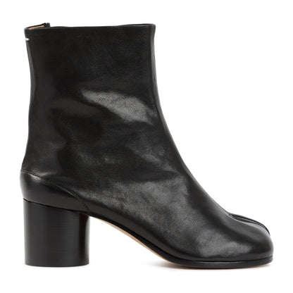 Black Leather Tabi Boots