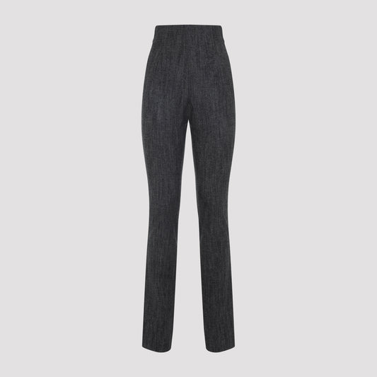 wool skinny pants-image-1