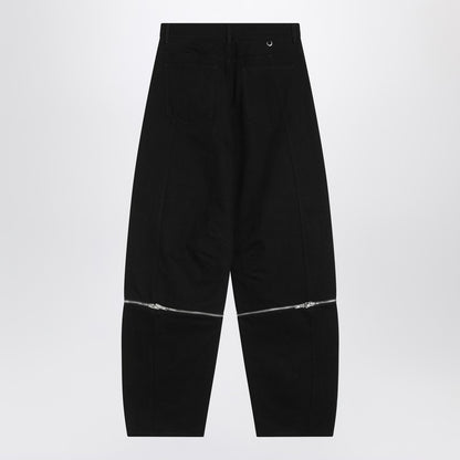 Black Trousers With Zip Detail