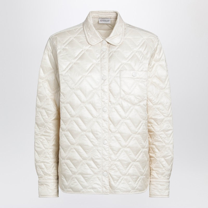 Beige quilted shirt
