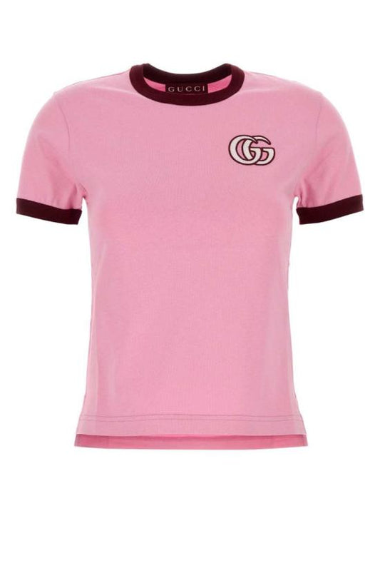 Embroidered cotton jersey T-shirt