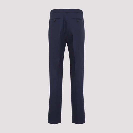 Navy Blue Linen Oasi Pants