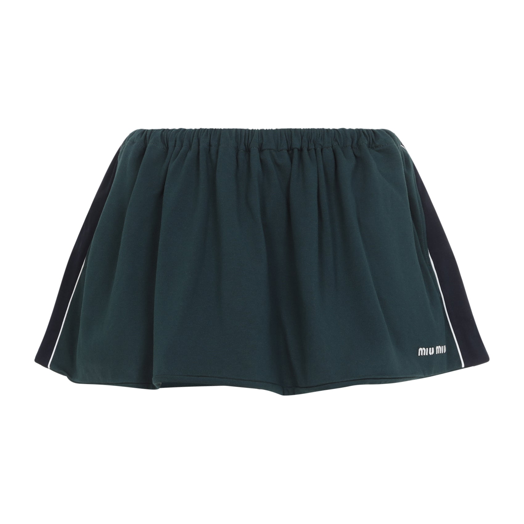 Bottle Green Cotton Skirt