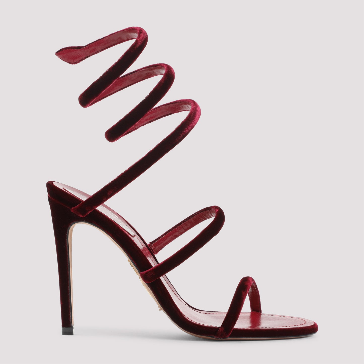 rené caovilla velvet snake sandals-image-1