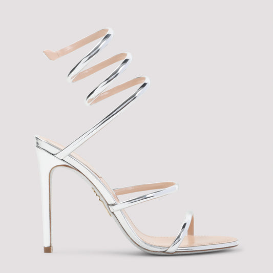 rené caovilla mirror snake sandals-image-1