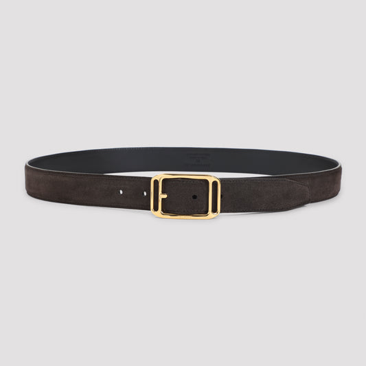 suede calf leather belt-image-1