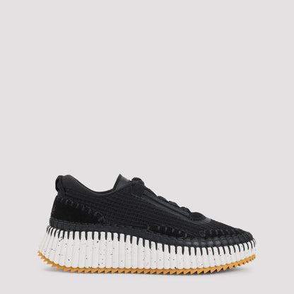 Black Nama sneakers in lower-impact mesh
