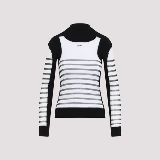 printed "mariniere" pullover-image-1