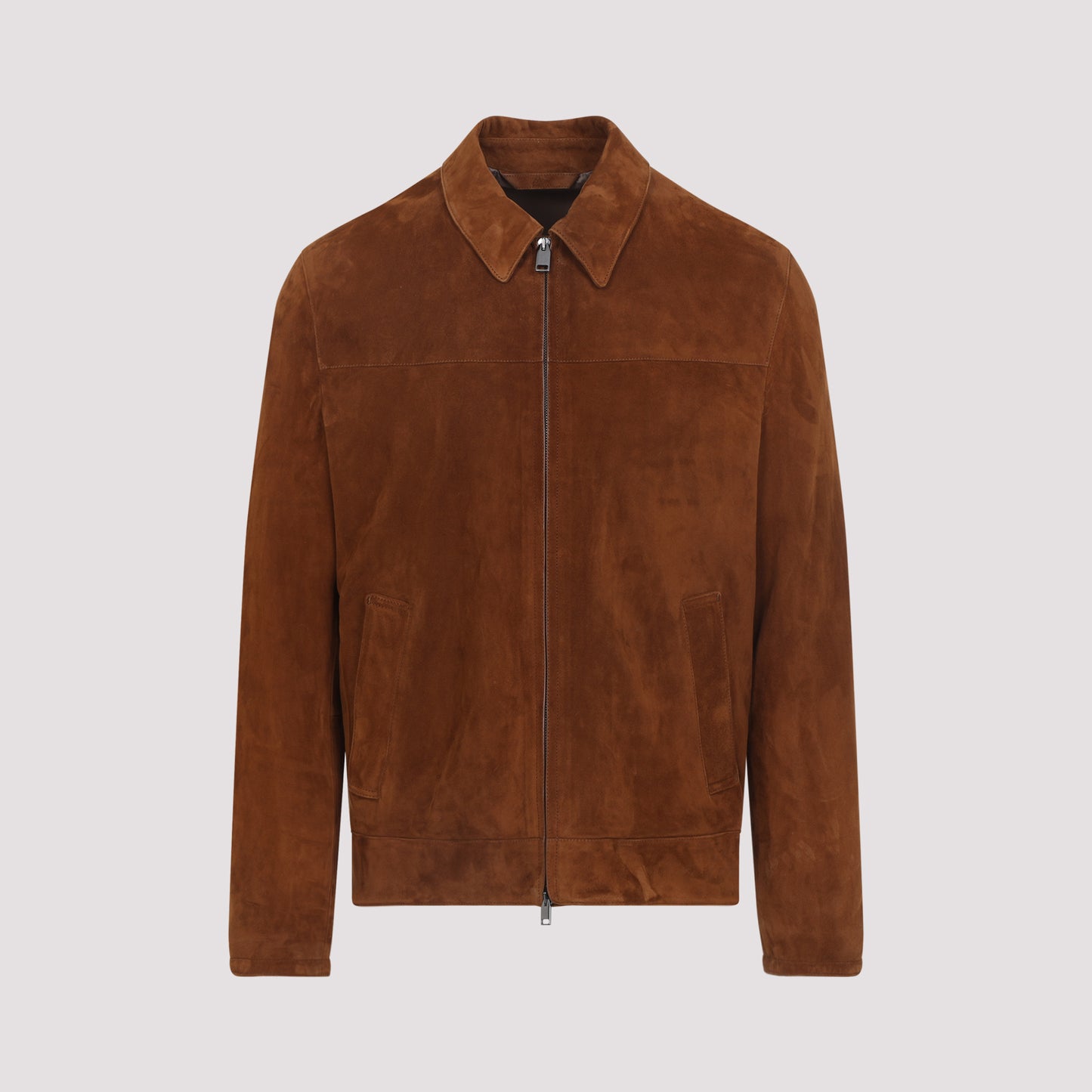Brown Suede Leather Jacket