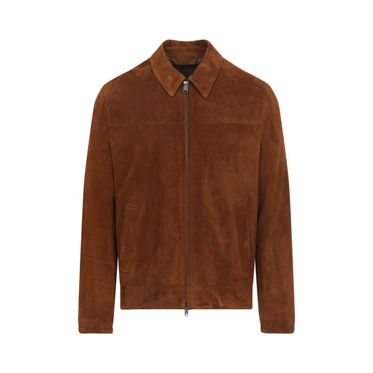 Brown Suede Leather Jacket
