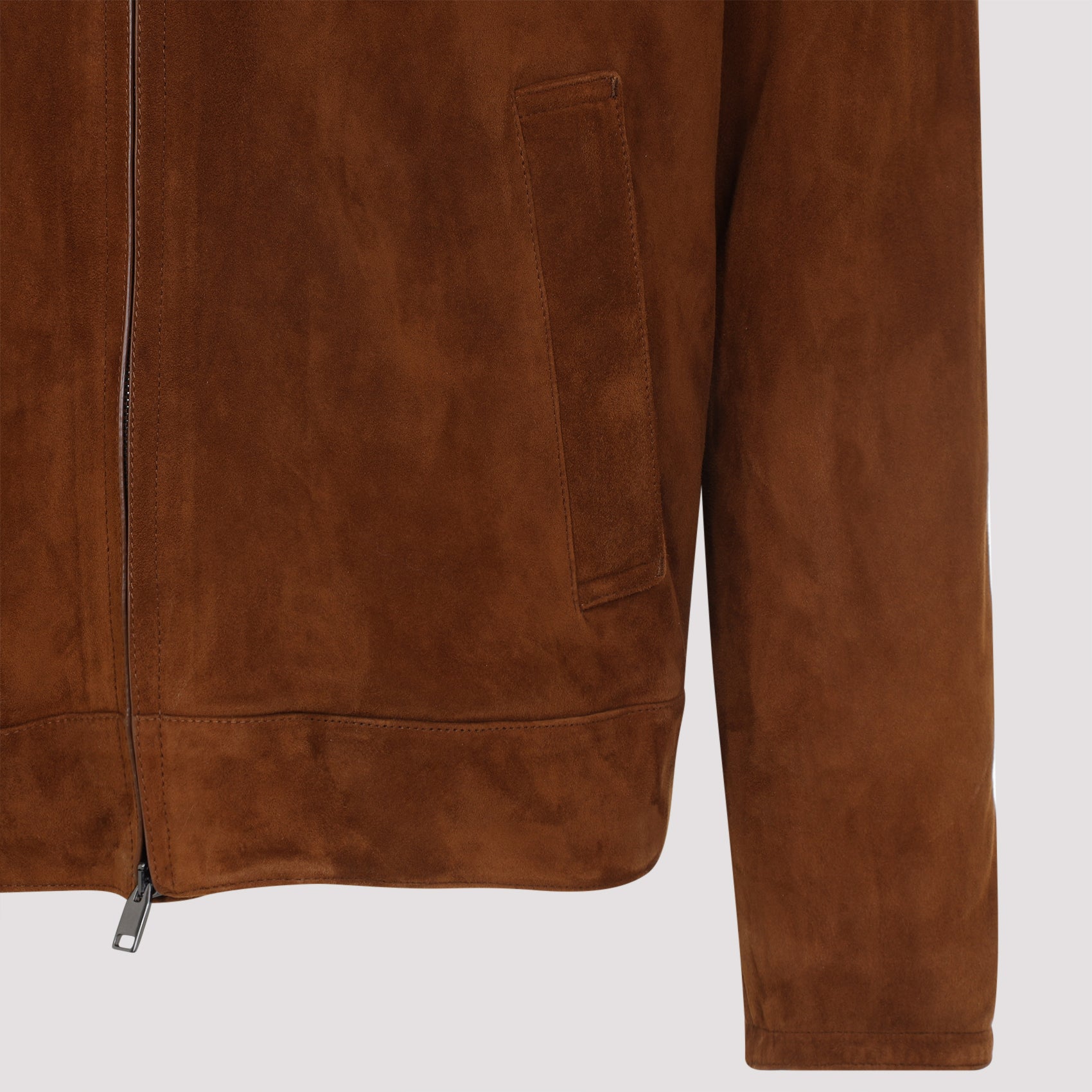 Brown Suede Leather Jacket