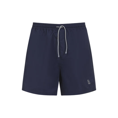 polyester swim shorts-image-2