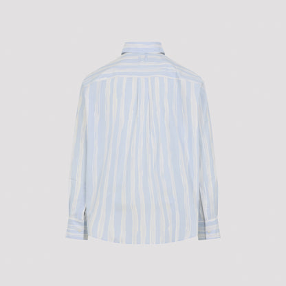 Beige and Light Blue The Camargue Cotton Shirt