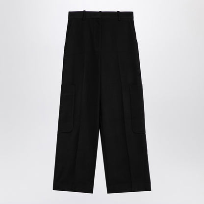 Black Caiton High-Waisted Trousers