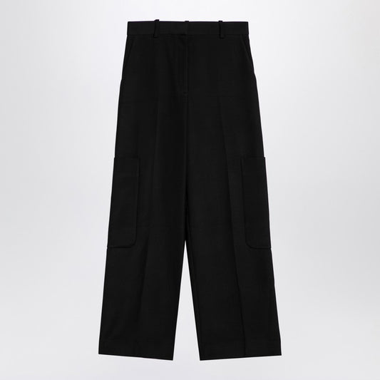 Black Caiton High-Waisted Trousers