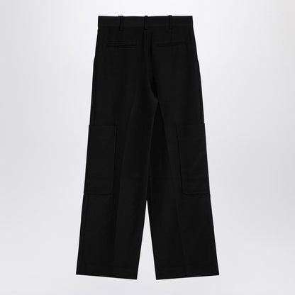 Black Caiton High-Waisted Trousers