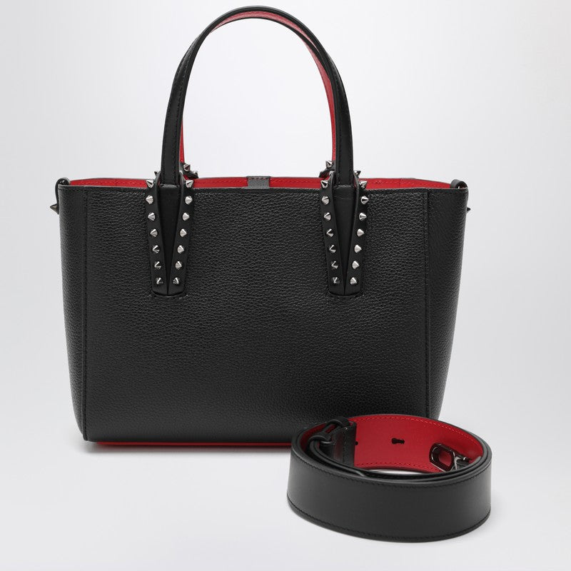 Black leather Cabata mini tote bag