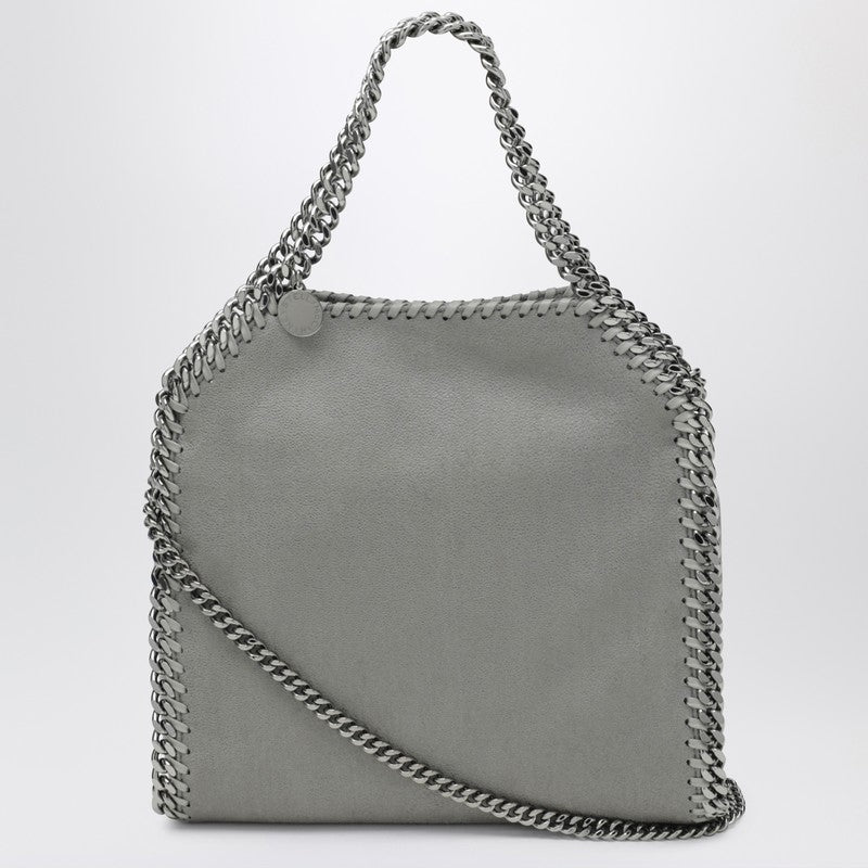 Mini Falabella tote bag in light grey