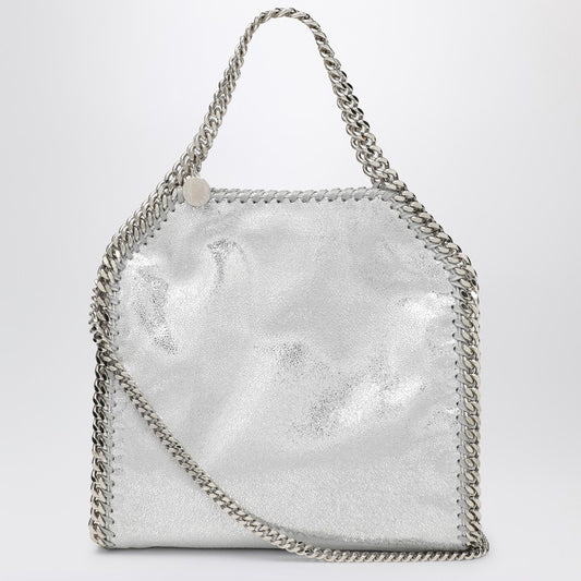 Silver Falabella mini tote bag