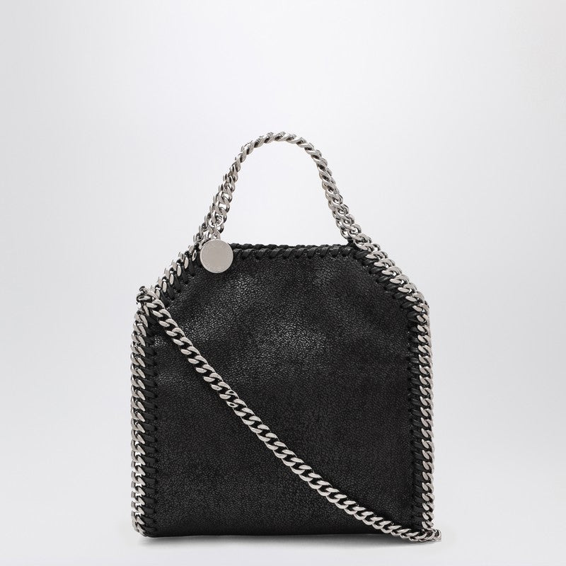 Black Falabella micro tote bag