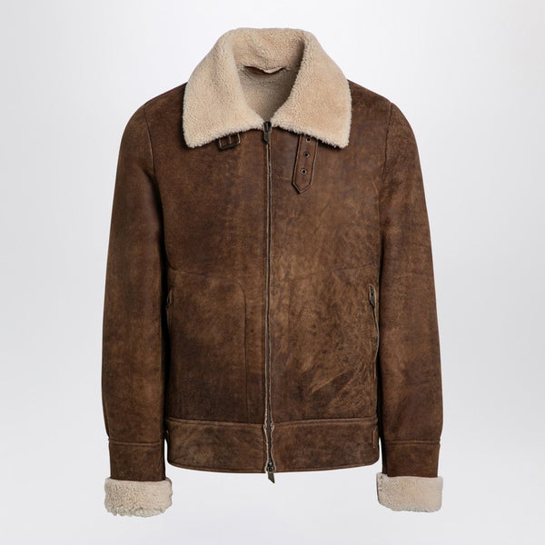 Camel-Coloured Sheepskin Leather