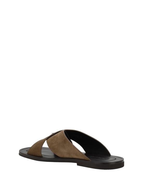 CRISS CROSS SLIDES SANDALS