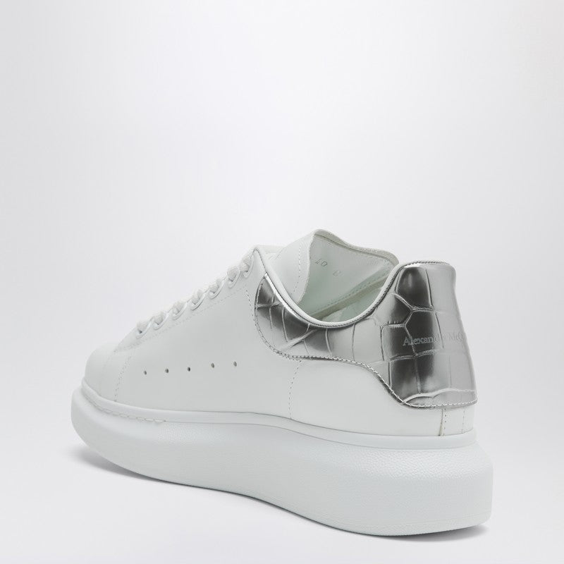 Oversize sneakers white/silver croc