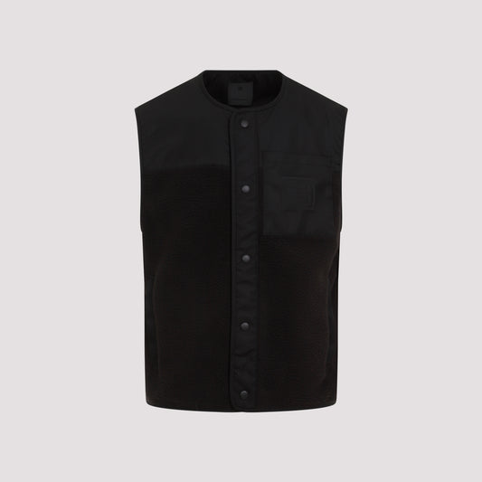 mix material vest 4g pocket-image-1