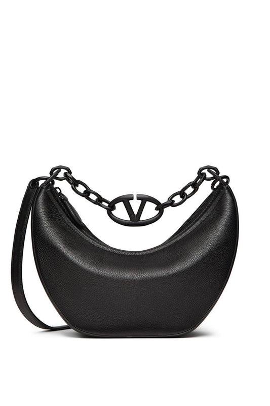 Small Vlogo Moon Hobo Bag